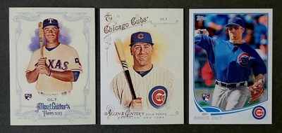 MIKE OLT - Lote de 3 cartas de Texas Rangers 2013 Topps (RC) 2º año A y G Foto 1 de 2