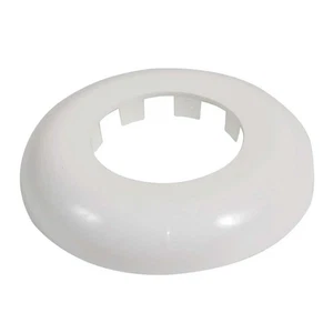 50mm White Rosette Collar Pipe Cover for Holes Covering Gaps - Picture 1 of 3