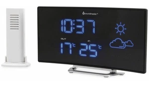 SOUNDMASTER Uhrenradio FUR100, mit Wetterstation, Funk, schwarz - Bild 1 von 4