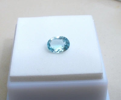 8x6mm Aquamarine Oval Loose Natural Gem - Image 1 of 3