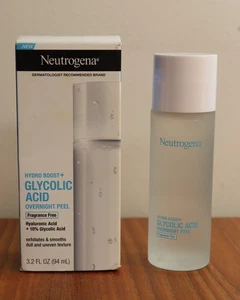 NEW Neutrogena Hydro Boost +Glycolic Acid Overnight Peel Exfoliate Smooth 3.2 Oz - Picture 1 of 7
