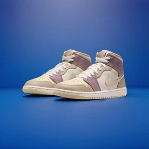 Jordan 1 Mid Team Gold Taupe Schuhe Gr. 42 NEU Light Orewood Braun HV2370-100 - Bild 1 von 5