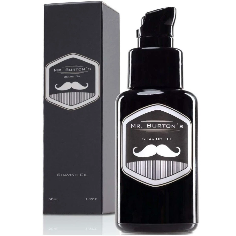 MR. BURTONS BEARD OIL Mr. Burton´s Shaving Oil - 50ml Rasieröl zur sanften traditionellen Rasur verhin