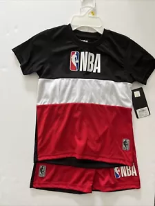 New With Tags Little Boys Red, White & Blue Authentic NBA 2 Pc. Set Size 5/6 - Picture 1 of 10