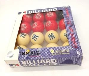Aramith Collectors Billiard Ball Set MLB New York Yankees Boston Red Sox Unused - Picture 1 of 8