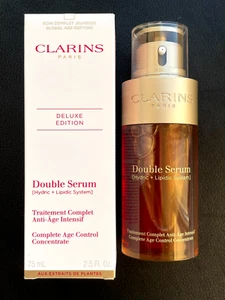 CLARINS Double Serum Deluxe Edition (sistema idrico + lipidico) 75 ml 2,5 fl. oz. - Foto 1 di 3