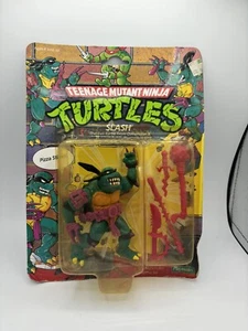 Vintage Playmates TMNT Slash Action Figure Rarest Variant Sealed (1990) Ugly Box - Picture 1 of 8