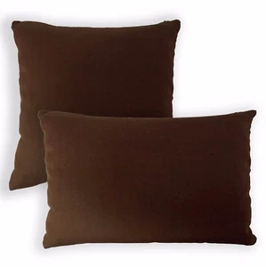 Aa153a Plain Solid Brown Cotton Canvas Cushion Cover/Pillow Case*Custom Size* - Picture 1 of 7