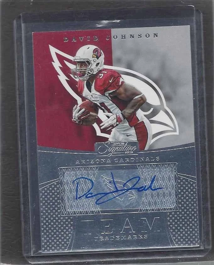 DAVID JOHNSON 2016 DONRUSS SIGNATURE SERIES TEAM TRADEMARKS CARDINALS AUTO - Image 1 of 1