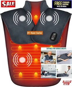 Snailax large Heating Pad for Neck, Back, Shoulders 21"x26" Vibration Massager - Picture 1 of 9