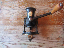 Vintage Spong Coffee Grinder/ Mill, Cast Iron Wall Mounted Hand Crank Mill No.1