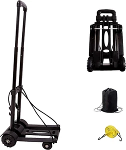 40Kg 88Lbs Folding Hand Truck Dolly, Foldable Luggage Cart for Luggage - Picture 1 of 11