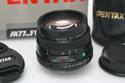 【Exc+】Pentax FA 77mm f/1.8 Limited Lens Black Compact Prime for K-Mount From JP - Image 1 of 4