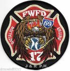 Fort Wayne  Station-17 / Engine-17 / Batt.-17, In  (4" Round Size) Fire Patch