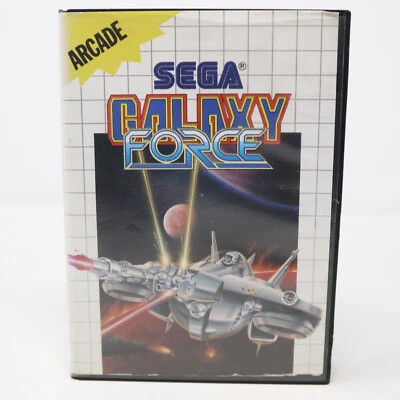 VINTAGE 1989 80s SEGA MASTER SYSTEM GALAXY FORCE CARTRIDGE VIDEO GAME PAL ARCADE - Image 1 of 4