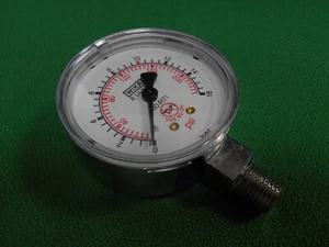 Gauge Pressure Chrome Gauge Wika R1/4 ISO 16 Bar 250 PSI Physics Lab Apparatus - Picture 1 of 12