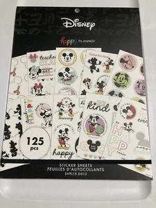 The Happy Planner Disney Mickey Mouse Whimsy Teacher Large Sticker Book 125 Pcs - Picture 1 of 4