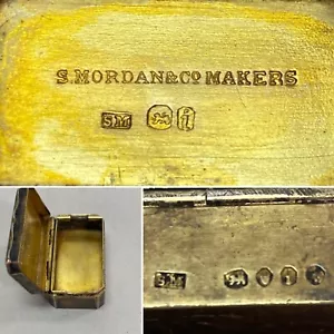 as is, missing pieces-ANTIQUE SAMPSON MORDAN STERLING SILVER PERFUME VINAIGRETTE - Picture 1 of 11