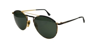 Gafas de sol vintage Police Eastern States 2023 negras doradas ovaladas Italia con lentes nuevas Foto 1 de 4