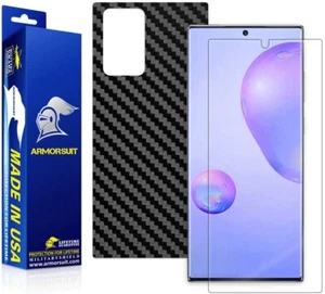 ArmorSuit Samsung Galaxy Note 20 Ultra (2020) Screen Protector + Black Carbon - Picture 1 of 6