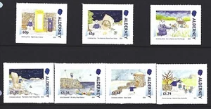 GUERNSEY ALDERNEY 2024 DER SCHNEEMANN 7ER SET UNMONTIERT POSTFRISCH POSTFRISCH - Bild 1 von 1