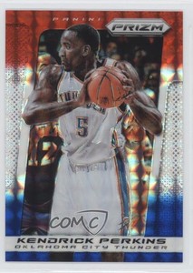 2013-14 Panini Prizm Red White & Blue Mosaic Prizm Kendrick Perkins #168