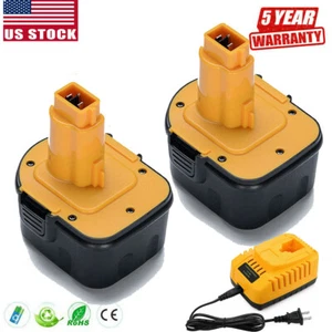 For Dewalt DC9071 12V XRP 4.8Ah Battery/ Charger DW9072 DC9740 DW940 DW980 drill - Picture 1 of 15