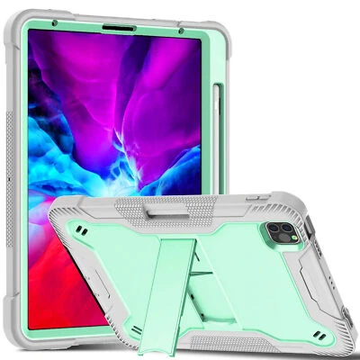Rugged Cover Hybrid Shockproof Case For iPad 10.2 10.9 Air4 Pro 11 2021-18 Mini - Image 1 of 4