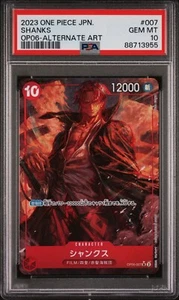Shanks OP06-069 PSA 10 Alt Art Wings of the Captain One Piece Slab - Picture 1 of 2