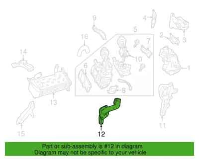 6511402208 Tubo de recirculación de gases de escape (Egr) Mercedes Benz E 250 2014-2016 Foto 1 de 3