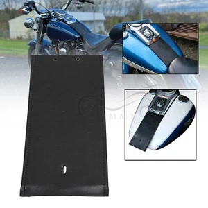 Black Gas Tank Panel Bib For Harley Dyna Wide Glide FXDWG 93-03 Softail Springer - Picture 1 of 12