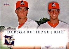 2019 Auburn Doubledays Choice #1 Jackson Rutledge Springdale Missouri MO Card