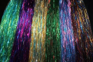 6 packs mixed Colors 0.3mm Flashabou Tinsel Crystal Flash Fly Tying Materials - Picture 1 of 10