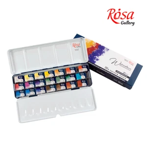 Rosa Gallery Monopigmented Professional Watercolor Paint Set, 21 Ct in Metal Box - Picture 1 of 6