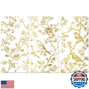 Adesivo Trasferimento Rub on Blu Pavone per Arredamento Artigianato Decorazione 6"x12" Crusca Oro - Foto 1 di 5