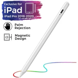 Palm Rejection Pencil Stylus Pen For iPad Pro 11/12.9/13/Air/mini/iPad A16 10 9 - Picture 1 of 11