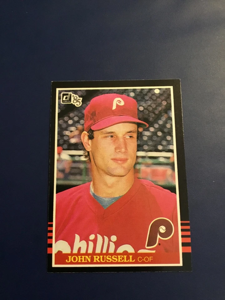 1985 Donruss # 648 JOHN RUSSELL ROOKIE RC Philadelphia Phillies Oklahoma  - Image 1 of 2