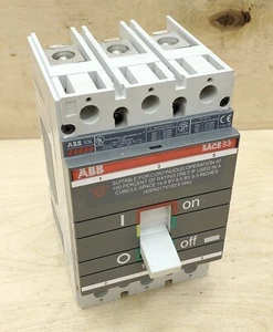 ABB SACE S3L 100 AMP 3-poliger Leitungsschutzschalter mit AUX-Kontakten & 24V Shunt-Auslöser NEU - Bild 1 von 6