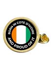 Born In Cote D’Ivoir And Proud Of It Gold Plated Lapel Pin Badge