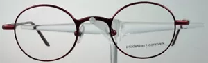 PRODESIGN DENMARK 1193 Brille Brillengestell Rot Rund Modern Metall Lady NEU - Bild 1 von 3