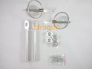 Kit de bloqueo de pasador de cierre con capucha abatible cromado JDM montaje de aluminio capó - Imagen 1 de 1