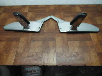 BMW K1200LT K1200LTC K1200LTS APOIOS TRASEIROS PARA OS PÉS CONJUNTO DE DEGRAUS PAR de pinos cromados - Imagem 1 de 4