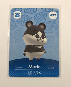 Amiibo Animal Crossing (Authentic, New) Card Series 5 #437 Marlo - Unscanned - Picture 1 of 2