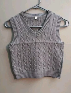 New!! Children's Blue/Gary Sweater Vest Lot of 9 Sizes Medium & Large Wholesale - Picture 1 of 3