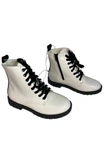 Mia Giuletta Mädchen Stiefel weiß Lack Glitzersohle Größe 3 - Bild 1 von 8