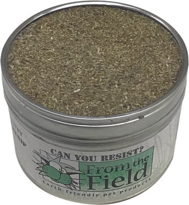 From The Field Organic Catnip Kitty Safe Stalkless 1 oz Metal Tin Can You Resist