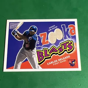 CARLOS DELGADO 2003 TOPPS BAZOOKA SPIEL GEBRAUCHT FLEDERMAUS RELIKT! TORONTO BLUE JAYS! - Bild 1 von 7