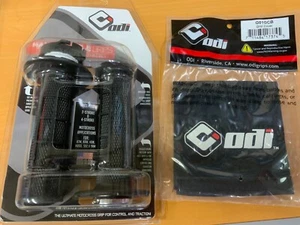 ODI V2 Half Waffle Lock-On Grip & Covers for current adult 2&4 strokes Black - Picture 1 of 4