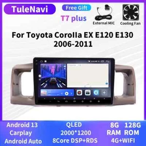 For Toyota Corolla EX E120 2006-2011 Android Stereo Car Radio CarPlay GPS Player - Picture 1 of 40