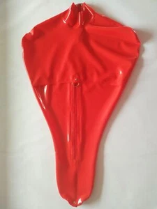 Tuta gatto lattice gomma gommini manganelli rosso cosplay XS-XXL - Foto 1 di 1
